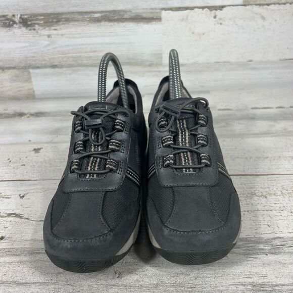 Dansko Womens Mesh Leather Drawstring Sneakers Comfort Shoes Gray‎ Size 36 - Picture 4 of 9